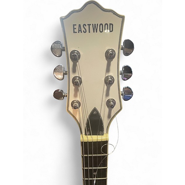 Used Eastwood SAVANNAH White Hollow Body Electric Guitar