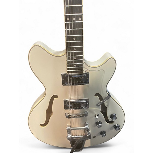Used Eastwood SAVANNAH White Hollow Body Electric Guitar