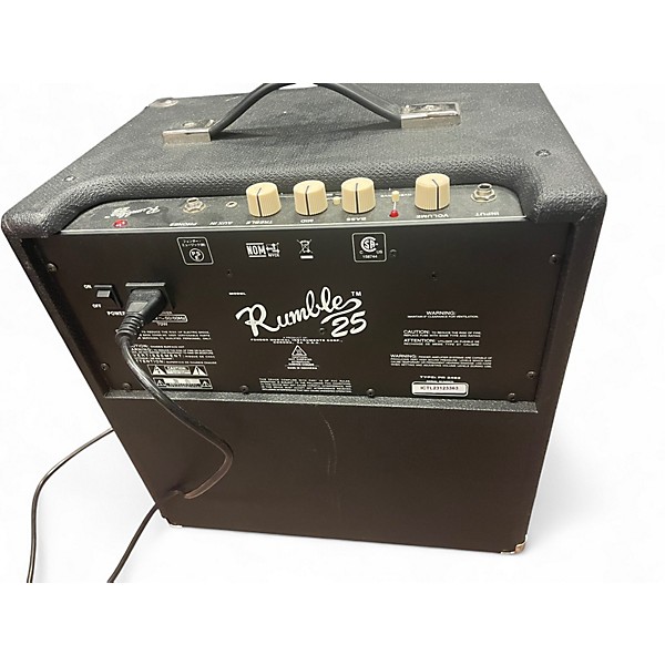 Used Fender Rumble 25 25W 1x8 Bass Combo Amp