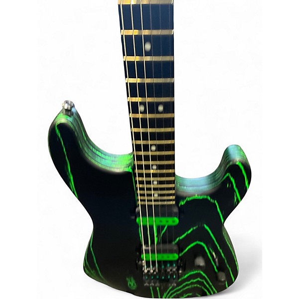 Used Charvel Pro Mod San Dimas HH HT Green Glow Solid Body Electric Guitar