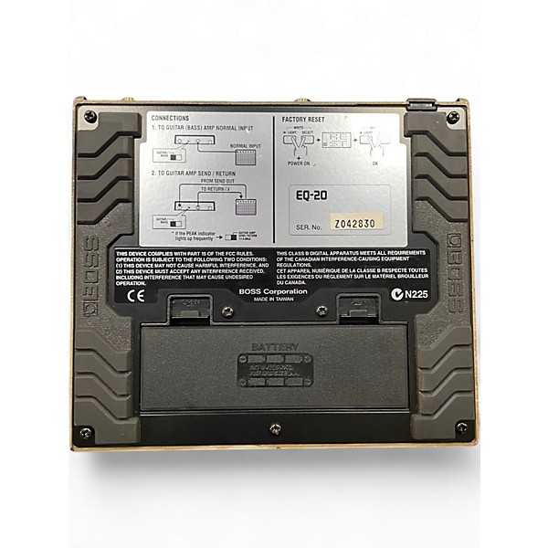 Used BOSS EQ20 Graphic Equalizer Pedal