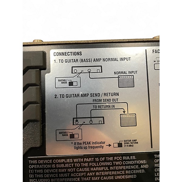 Used BOSS EQ20 Graphic Equalizer Pedal