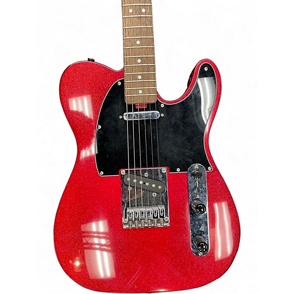 Used Squier Telecaster RED SPARKLE Solid Body Electric Guitar