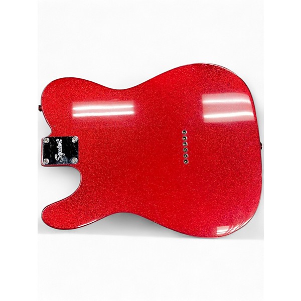 Used Squier Telecaster RED SPARKLE Solid Body Electric Guitar