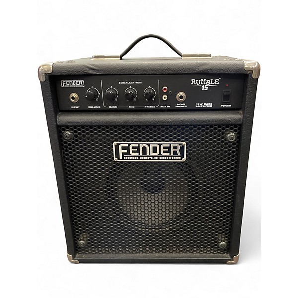 Used Fender Rumble 15 15W 1X8 Bass Combo Amp