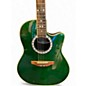 Used Ovation CC148 Celebrity Green Acoustic Electric Guitar