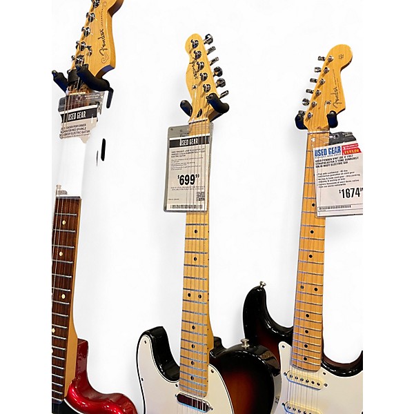 Used Fender Player Telecaster Left Handed 2 Color Sunburst Solid Body Electric Guitar