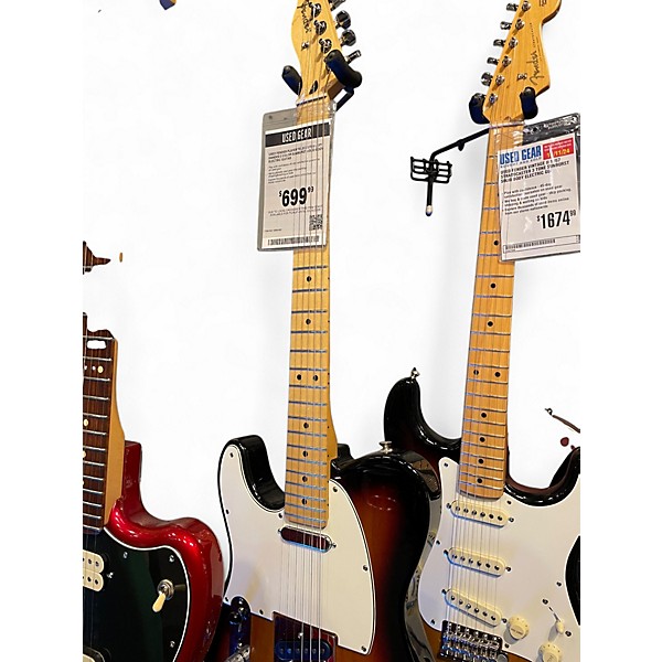 Used Fender Player Telecaster Left Handed 2 Color Sunburst Solid Body Electric Guitar