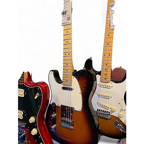 Used Fender Player Telecaster Left Handed 2 Color Sunburst Solid Body Electric Guitar