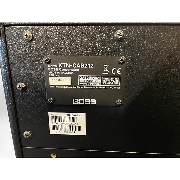 Used BOSS  KTN-CAB212 Guitar Cabinet