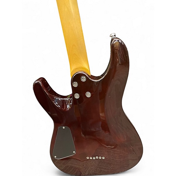 Used Schecter Guitar Research C6 PLUS BROWN Solid Body Electric Guitar