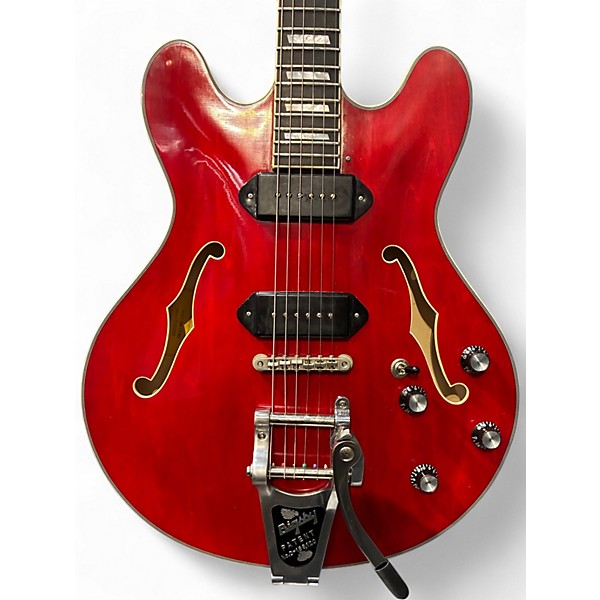 Used Eastman T64/TV Vintage Red Hollow Body Electric Guitar