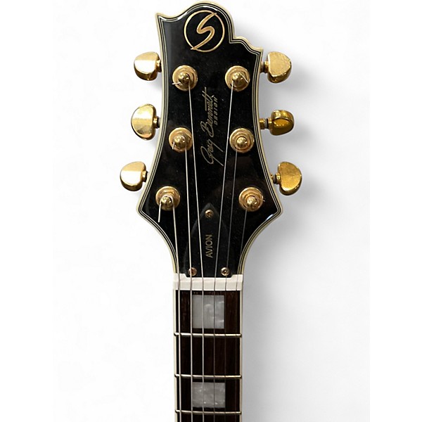 Used Greg Bennett Design by Samick Avion Black Solid Body Electric Guitar