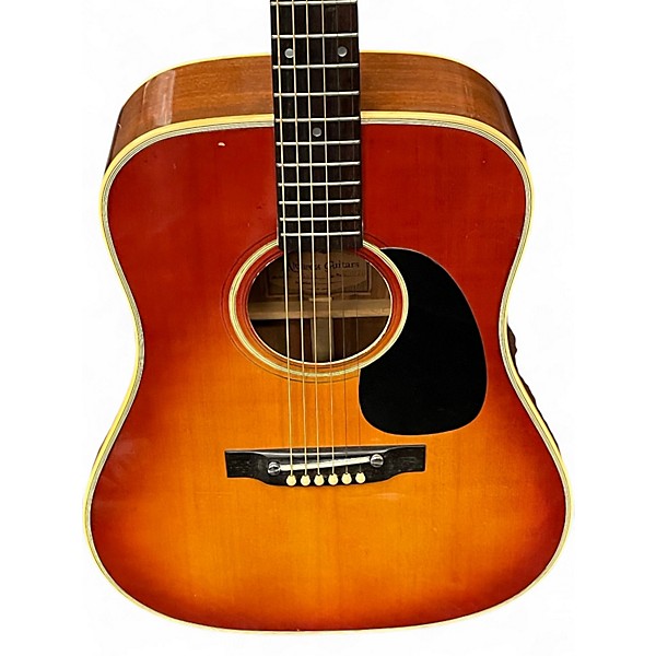 Used 1990s Alvarez 5025 Dreadnought Cherry Sunburst Acoustic Guitar