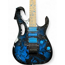 Used Ibanez JEM77P Steve Vai Signature Blue Floral Pattern Solid Body Electric Guitar