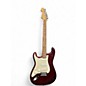Used Fender Standard Stratocaster Left Handed Wine Red Electric Guitar thumbnail
