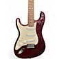 Used Fender Standard Stratocaster Left Handed Wine Red Electric Guitar