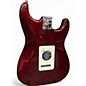 Used Fender Standard Stratocaster Left Handed Wine Red Electric Guitar