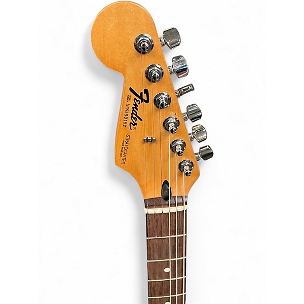 Used Fender Standard Stratocaster Left Handed Black Electric Guitar