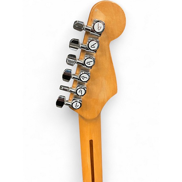 Used Fender Standard Stratocaster Left Handed Black Electric Guitar