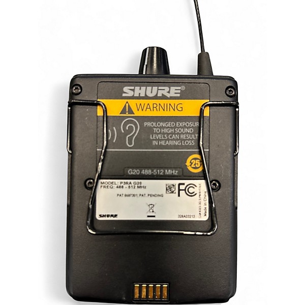 Used Shure PSM300 P3RA G20 Bodypack Receiver In Ear Wireless System