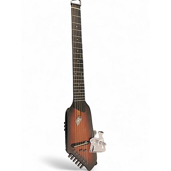 Used Donner HUSH 1 2 Color Sunburst Acoustic Electric Guitar