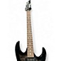 Used Ibanez GRX70QA Trans Black Solid Body Electric Guitar