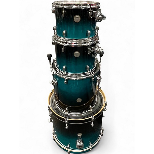 Used Mapex 4 Piece Meridian Berch Blue Burst Drum Kit