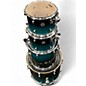 Used Mapex 4 Piece Meridian Berch Blue Burst Drum Kit