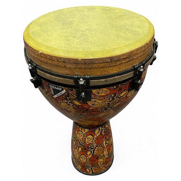 Used Remo Mondo Designer Series Key-Tuned Djembe Multi-Mask 25 x 14 in Djembe