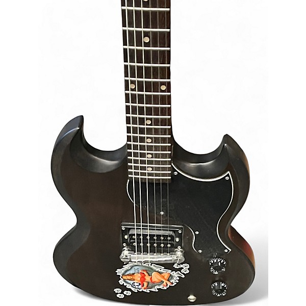 Used Epiphone SG Junior Black Solid Body Electric Guitar