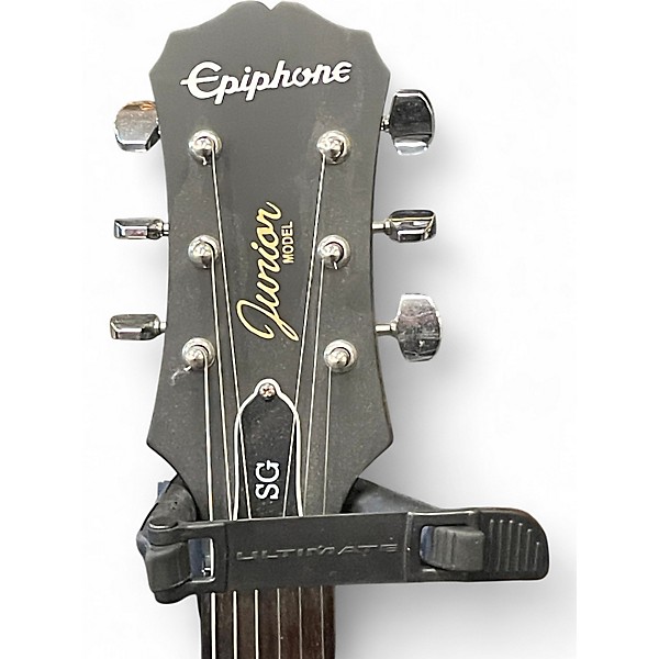Used Epiphone SG Junior Black Solid Body Electric Guitar
