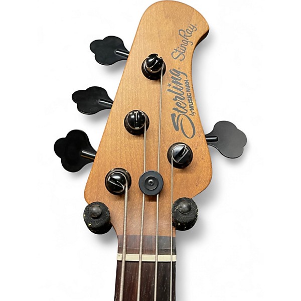 Used Sterling by Music Man Ray34 Purple Sparkle Electric Bass Guitar