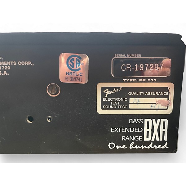 Used Fender BXR 100 Bass Combo Amp