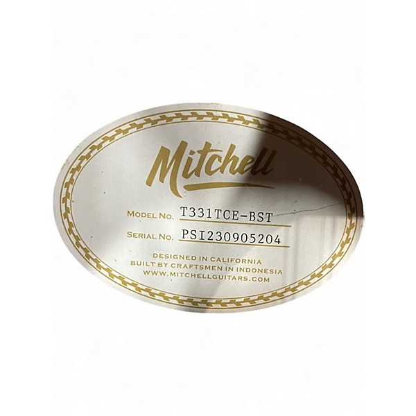 Used Mitchell T331-TCE-BST Edge Burst 12 String Acoustic Electric Guitar