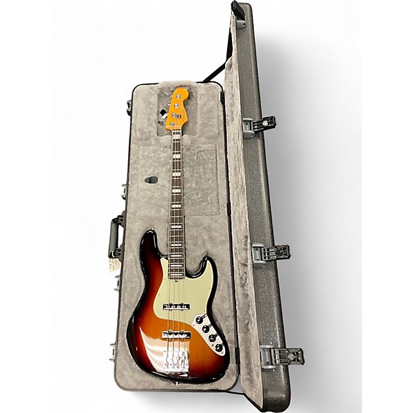 Used Fender American Ultra Jazz Bass Ultraburst Electric Bass Guitar