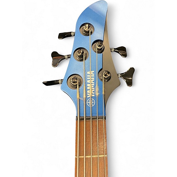 Used Yamaha RBX775 5 String Blue Electric Bass Guitar