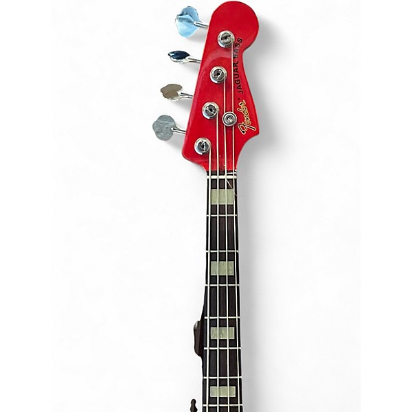 Used Fender JAB J-Craft Jaguar Bass MIJ Hot Rod Red Electric Bass Guitar
