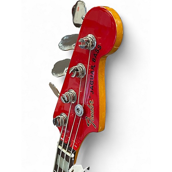 Used Fender JAB J-Craft Jaguar Bass MIJ Hot Rod Red Electric Bass Guitar