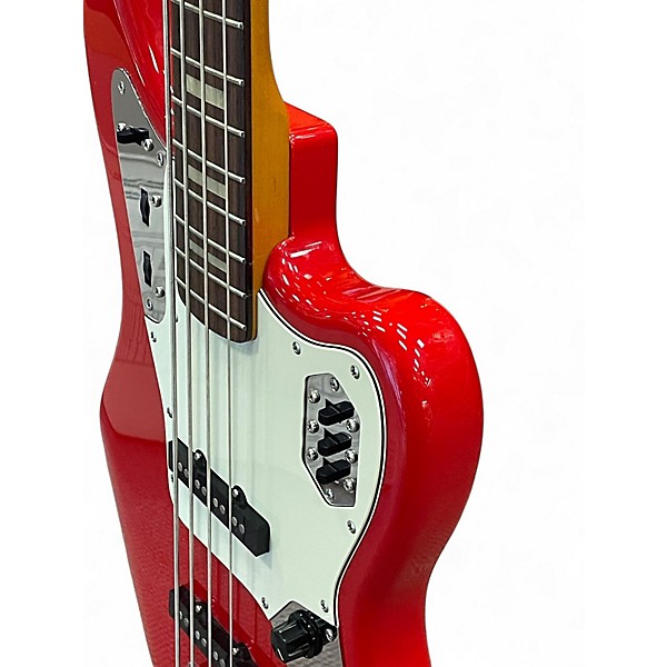 Used Fender JAB J-Craft Jaguar Bass MIJ Hot Rod Red Electric Bass Guitar
