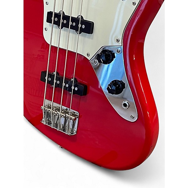 Used Fender JAB J-Craft Jaguar Bass MIJ Hot Rod Red Electric Bass Guitar