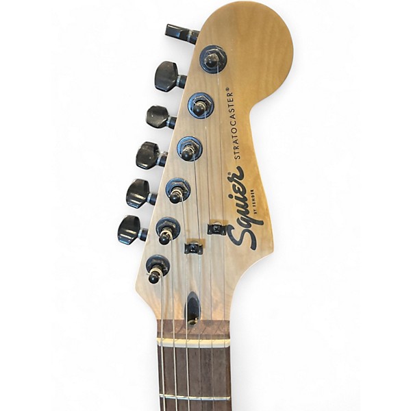 Used Squier Bullet Stratocaster HSS 2 Tone Sunburst Solid Body Electric Guitar
