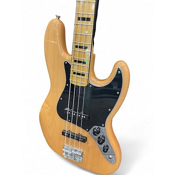 Used Squier Vintage Modified Jazz Bass Natural Electric Bass Guitar