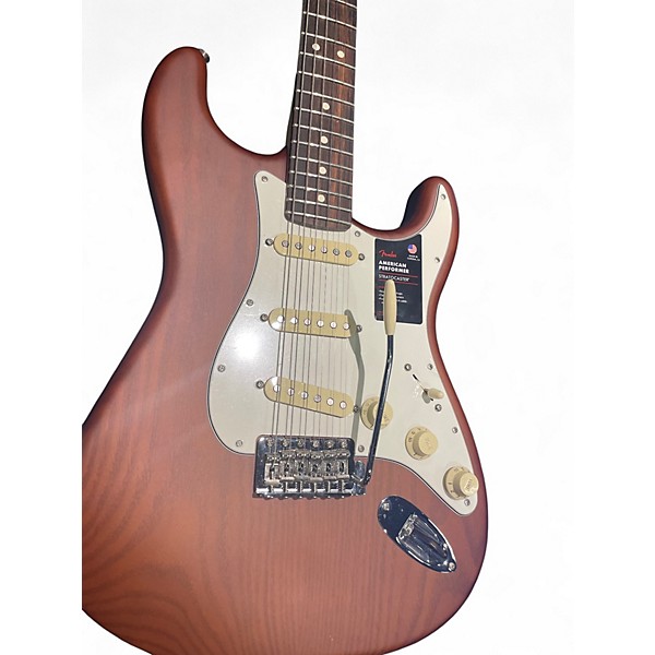 Used Fender Limited Edition American Performer Timber Stratocaster Brown Solid Body Electric Guitar