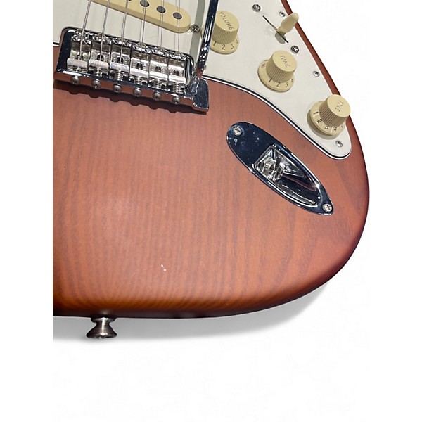 Used Fender Limited Edition American Performer Timber Stratocaster Brown Solid Body Electric Guitar