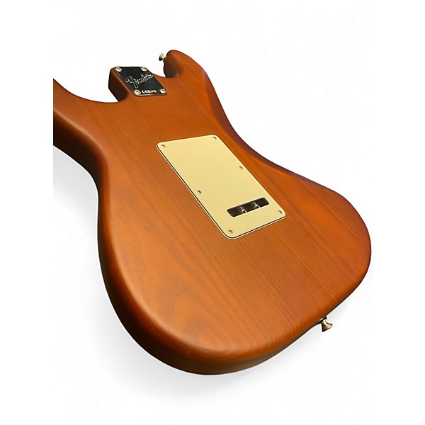 Used Fender Limited Edition American Performer Timber Stratocaster Brown Solid Body Electric Guitar