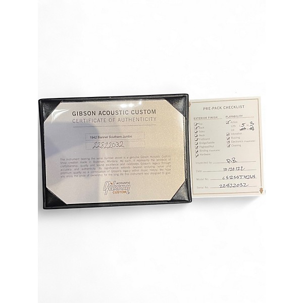 Used Gibson Custom 1942 Banner Southern Jumbo Vintage Sunburst Acoustic Guitar