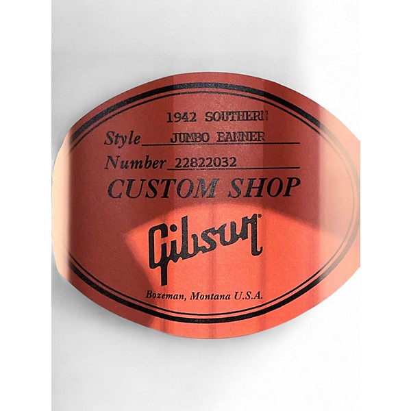 Used Gibson Custom 1942 Banner Southern Jumbo Vintage Sunburst Acoustic Guitar
