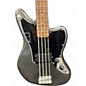 Used Squier AFFINITY JAGUAR BASS Silver Electric Bass Guitar