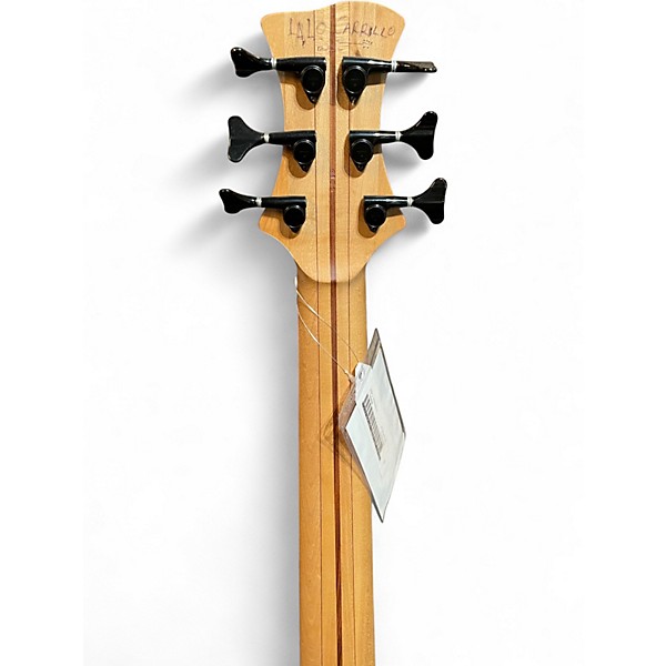 Used Ays Zero Model Natural Exotic Burl Electric Bass Guitar